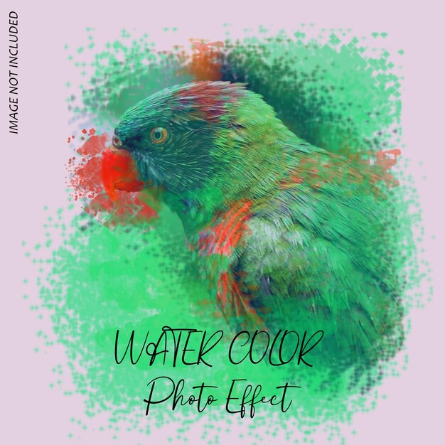 Water color photo effect