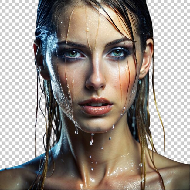 PSD water dripping from woman face