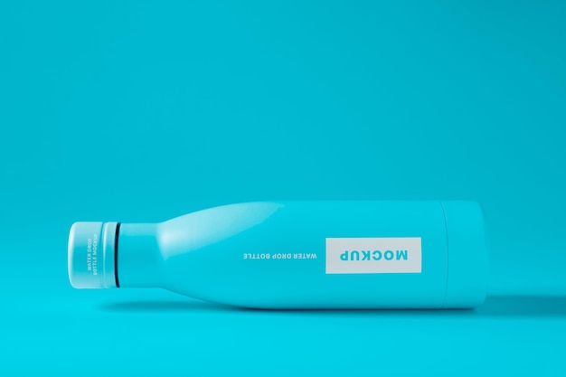 Water drop bottle mockup