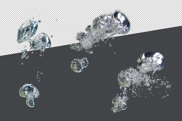 PSD water drop bubbles