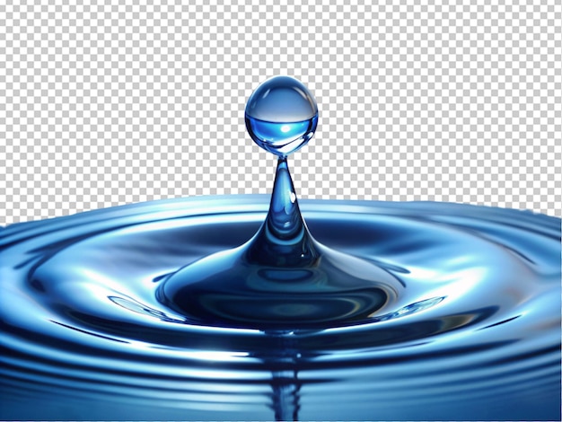 PSD water drop with ripples