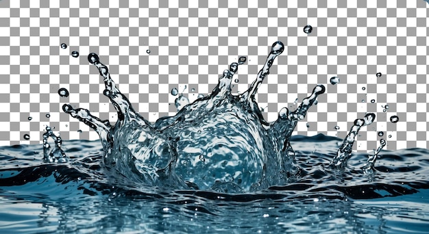 a water droplet is dropped into a water splash