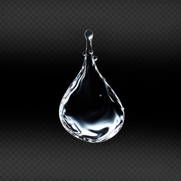 PSD water droplet isolated