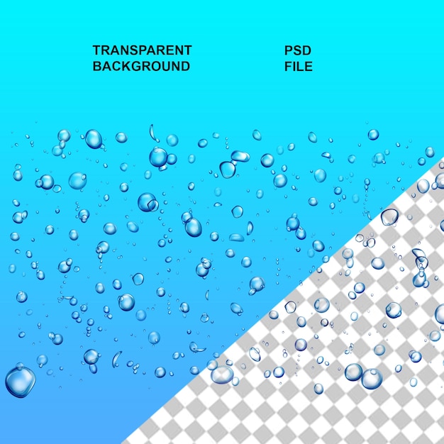 water droplets png with transparent isolated background