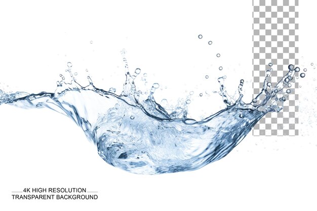 PSD water droplets and water liquid splash and water splash isolated on transparent background