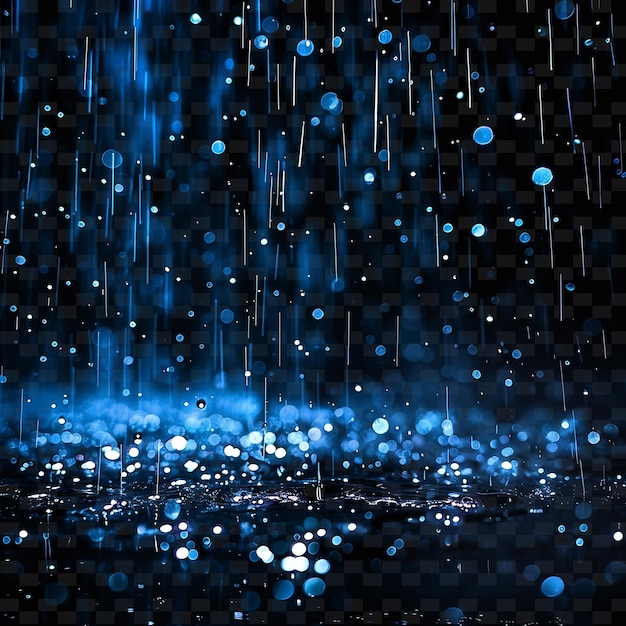 PSD water drops in blue and black