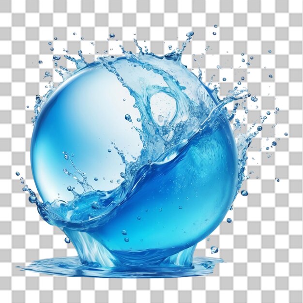 PSD water drops and isolated on transparent background