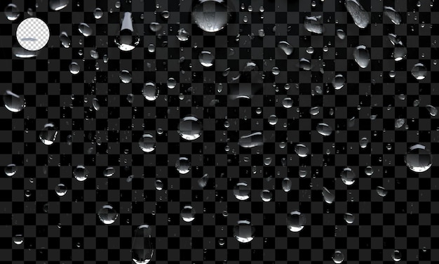 PSD water drops png drops condensation on the window on the surface realistic drops png