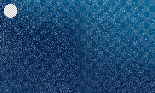 PSD water drops on transparent background