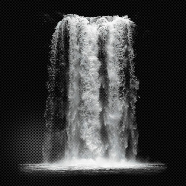 water fall effect transparent background