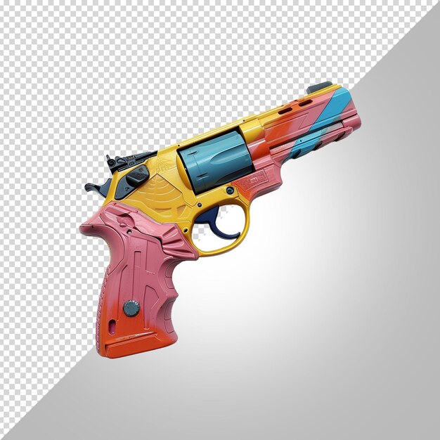 PSD water gun toy blue png