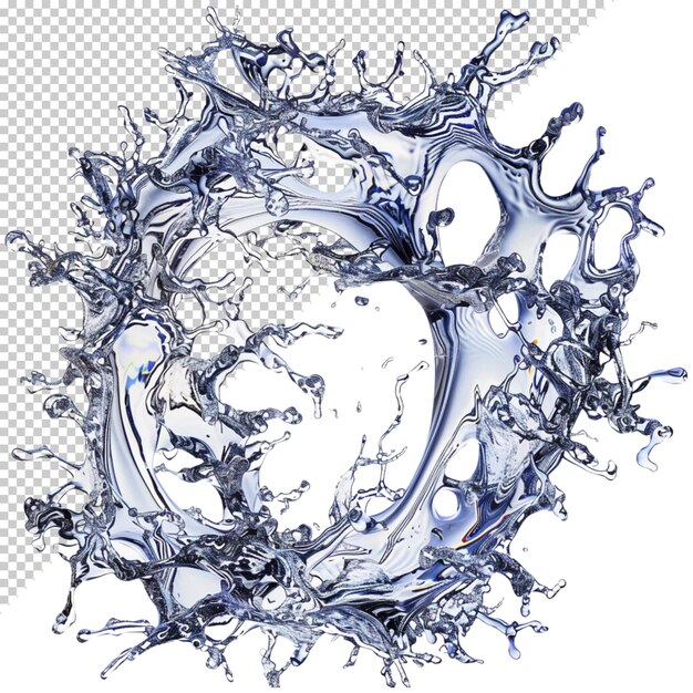 PSD 透明な背景に隔離された水