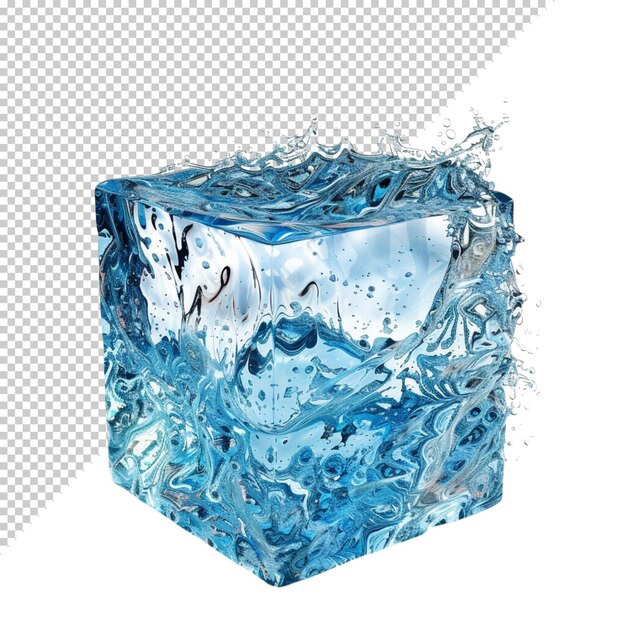 PSD water isolated on transparent background