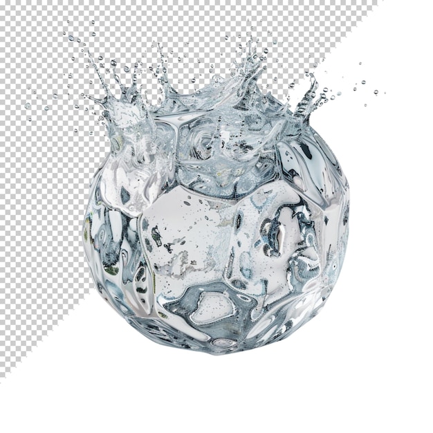 PSD water isolated on transparent background