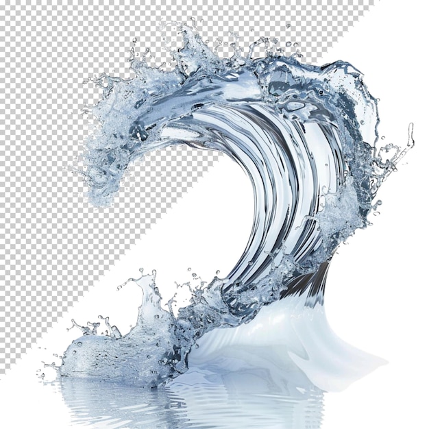 PSD water isolated on transparent background