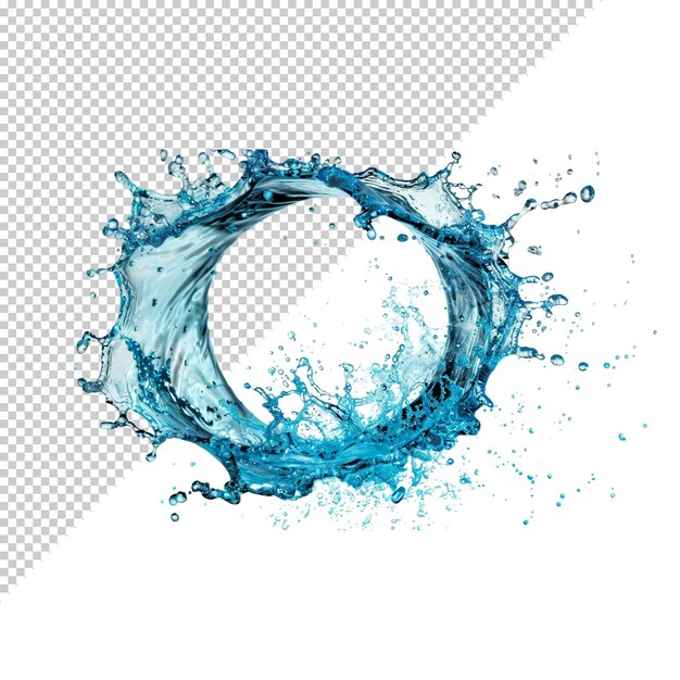 PSD water isolated on transparent background