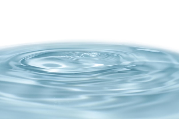 Water on isolated transparent background