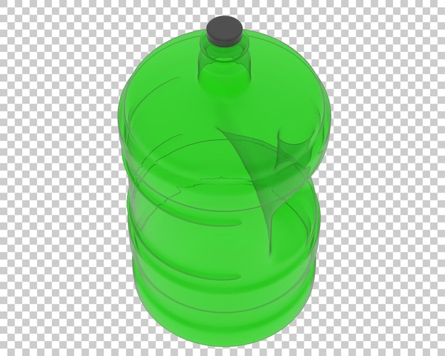 Water jug on transparent background 3d rendering illustration