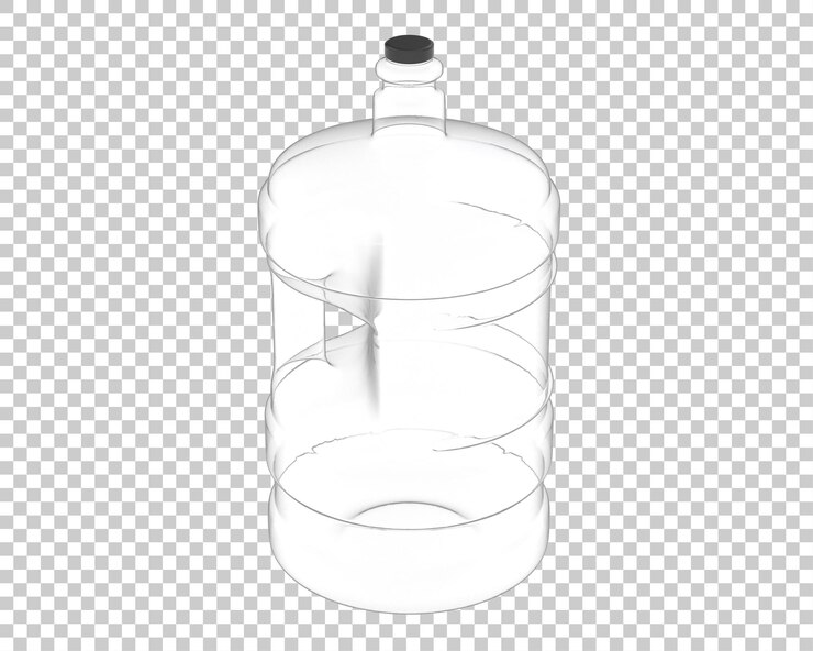 PSD 투명 한 배경 3d 렌더링 그림에 물 주전자