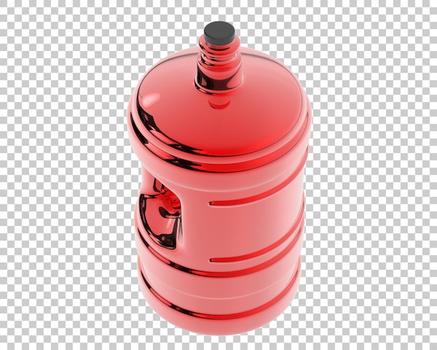 Water jug on transparent background 3d rendering illustration