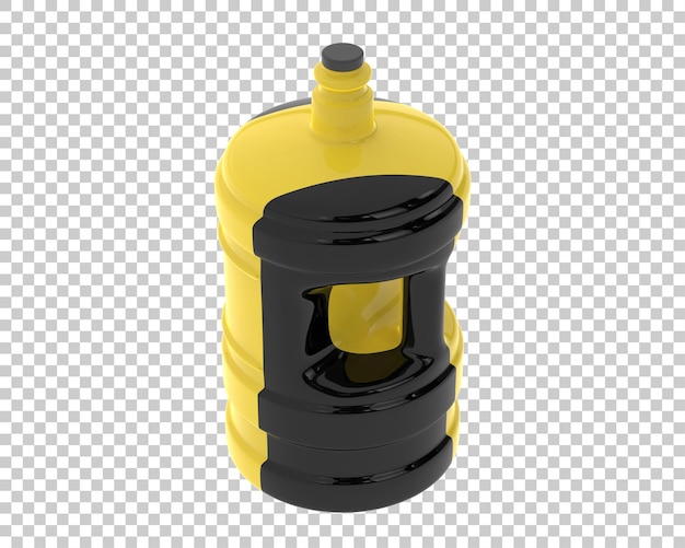 Water jug on transparent background 3d rendering illustration