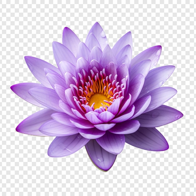 PSD 透明な背景に隔離された水蓮の花 png