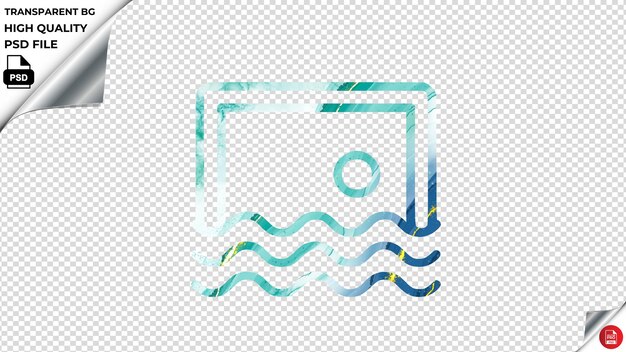 PSD water polo blue ocean waves psd transparent