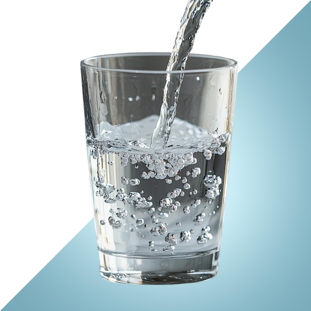 water pouring into a glass