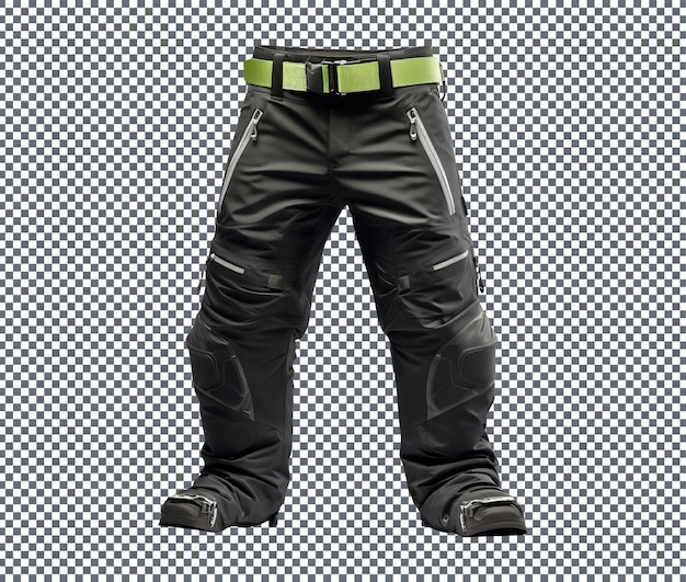 Water proof ski pants isolated on transparent background