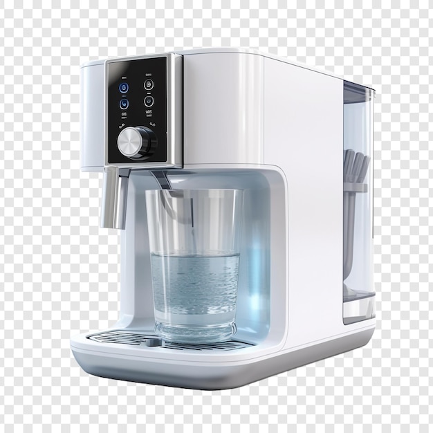PSD water purifier isolated on transparent background