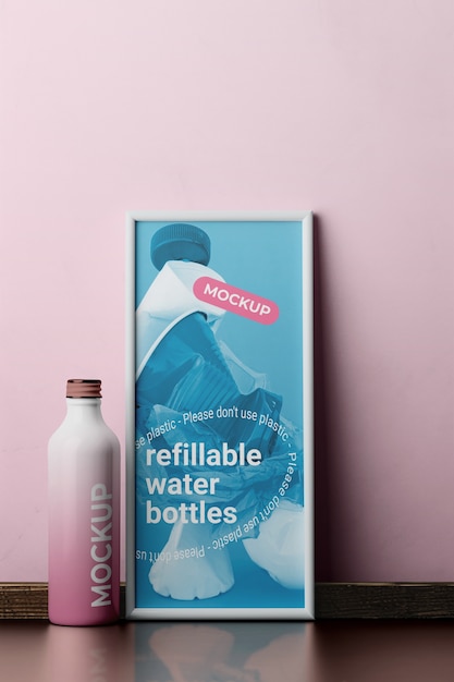 PSD water refill product mockup