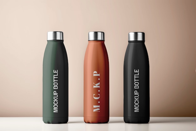 PSD water refill thermos mockup