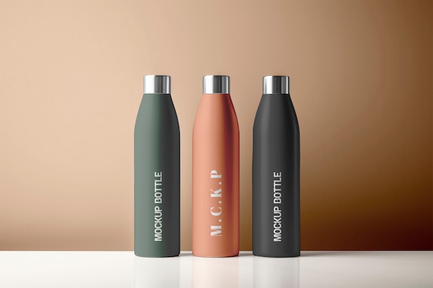 PSD water refill thermos mockup