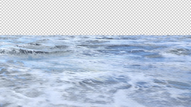 Water rimpelingen oppervlak geïsoleerd 3d render