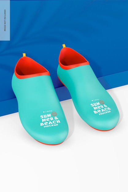 Water shoes mockup leaned