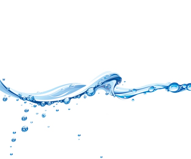 water spat in een water spat met een blauwe waterdruppel