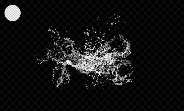 PSD water splash background