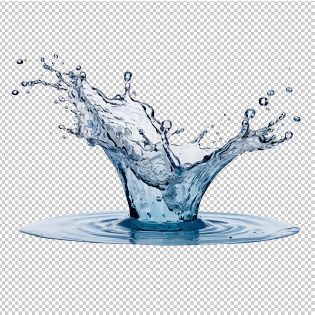 PSD water splash gecentreerd geen achtergrond