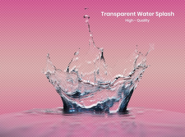 Water splash isolated transparent background