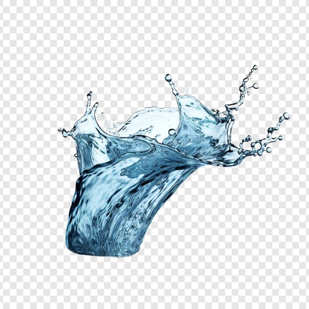 Water splash isolated on transparent background