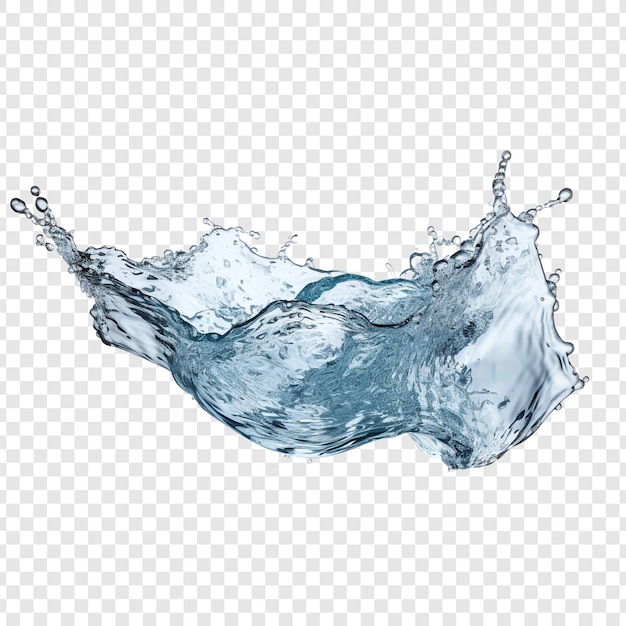 Water splash isolated on transparent background