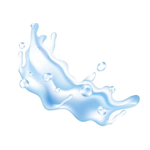 PSD water splash isolated