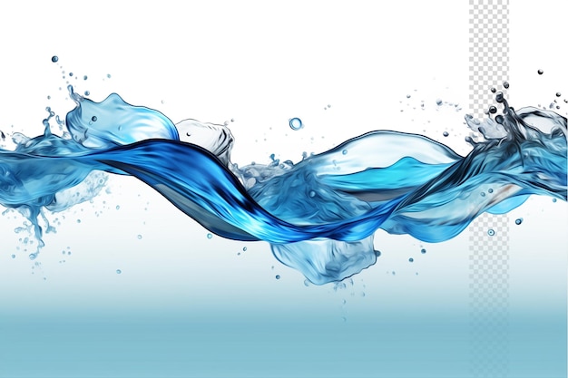 Water splash on transparent background