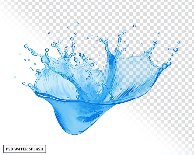 Water splash transparent background