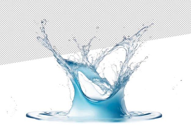 PSD water splash in white background