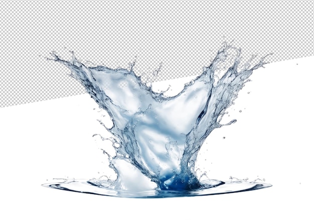 Water splash in white background