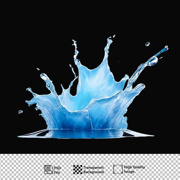 Water splash with droplets isolated design psdgenerative ai