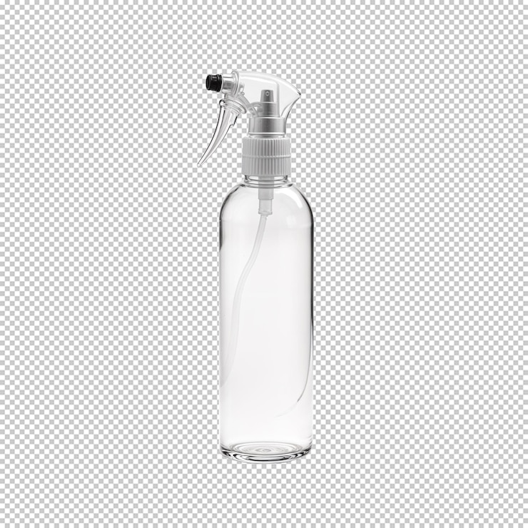 PSD 植物雾化和家庭清洁的喷水瓶 png 瓶