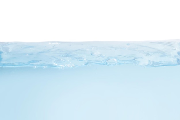 PSD water surface with waves on a blank background