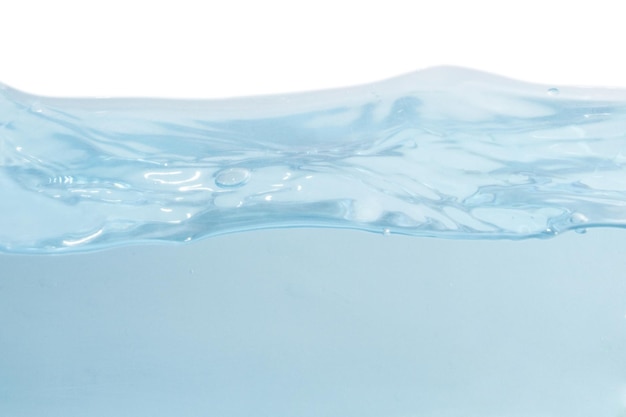 PSD water surface with waves on a blank background